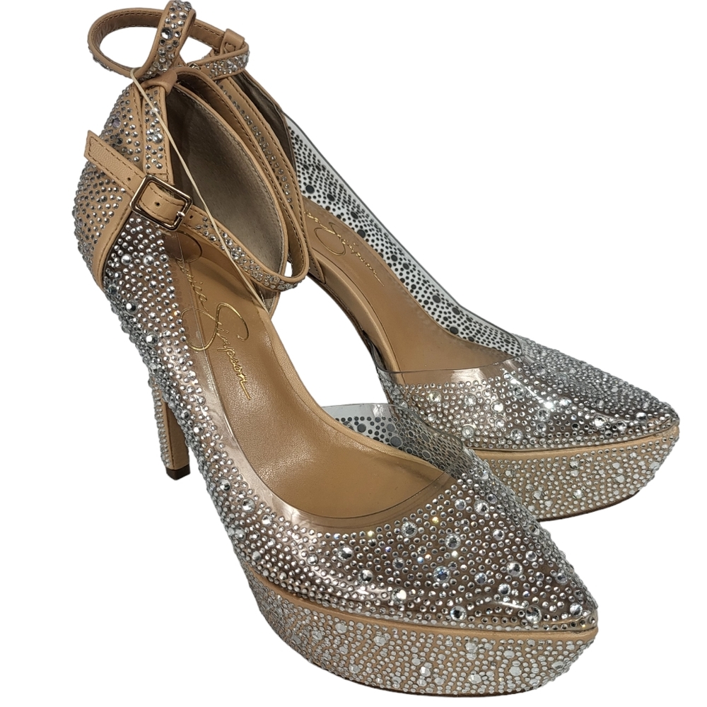 Jessica Simpson Ormanda 2 Platform Pump Champagne 6.5 - Picture 2 of 4